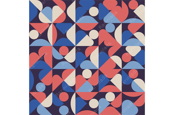 Abstract Geometric Shape Minimal Pattern
