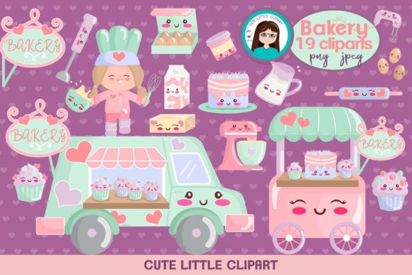 Bakery Kawaii Clipart