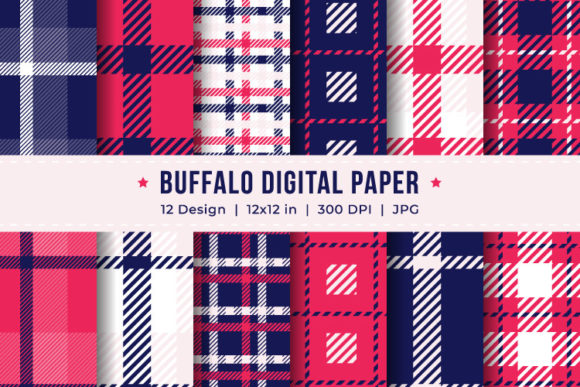 Beautiful Buffalo Plaid Digital Papers: A Versatile Tool for Modern Creatives