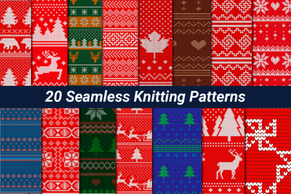 Christmas Seamless Knitting Patterns Bundle: A Must-Have for Craft Enthusiasts