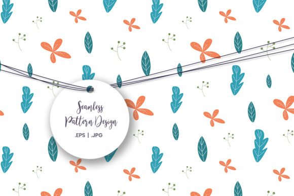 Digital Paper, Decorative Floral Pattern