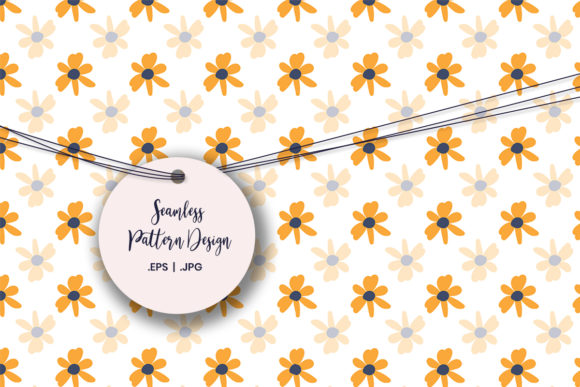Digital Paper - Yellow Flower Pattern: A Versatile Design for Creative Projects