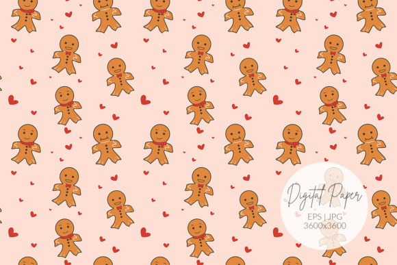 Gingerbread Seamless Pattern