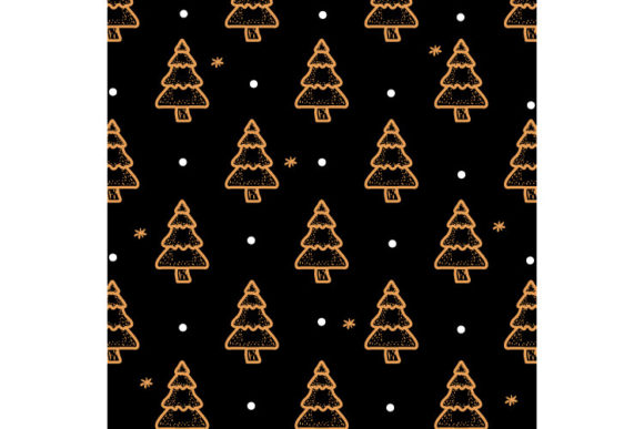Hand Drawn Christmas Tree Art 01