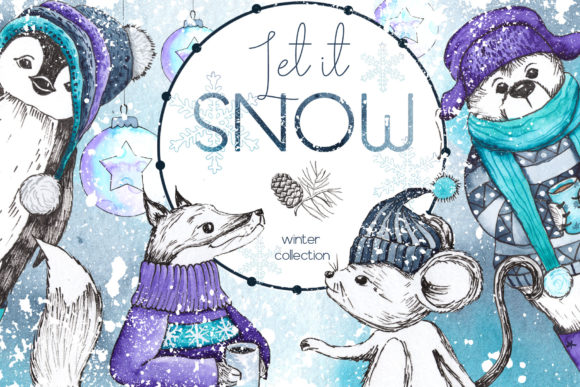 Let It Snow. Winter Collection: A Versatile and Creative Resource for Winter Designs