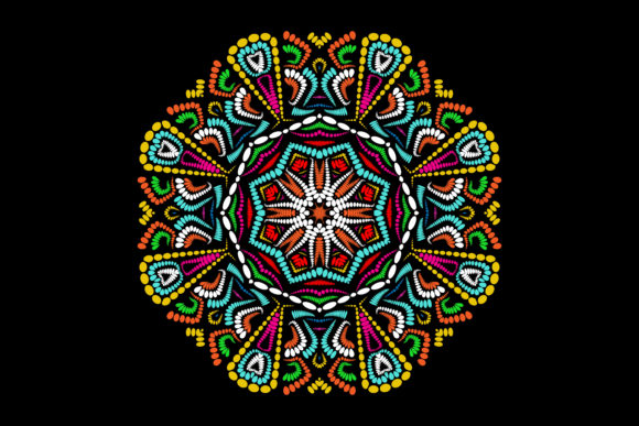Mandala Pattern Yellow Octagon Mandala: A Versatile Design for Modern Creativity