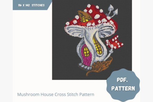 Mushroom House Cross Stitch: A Thoughtful Entry Point for Modern Embroidery Practice