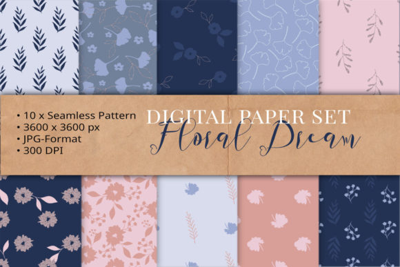 Seamless Pattern Floral Dream