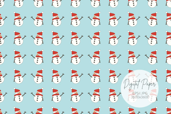 Snowman Digital Paper: A Versatile Creative Asset for Crafters and Designers